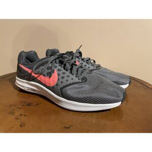 Nike Women's Downshifter 7 Grey Lava Wide Sneakers Size 11W (881585-001) (F143)